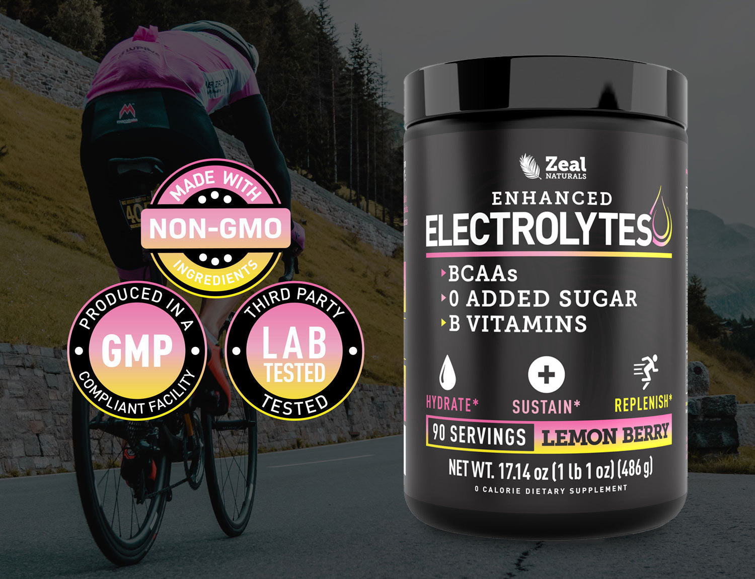Enhanced Electrolytes Powder (Cucumber Lime - 30 Servings)