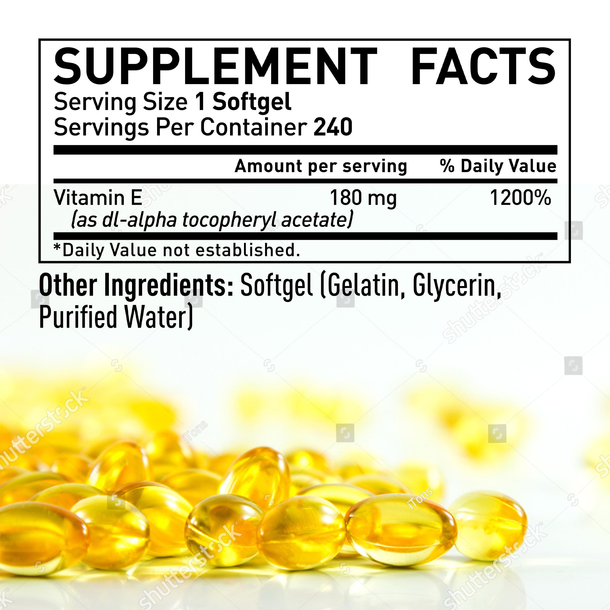 Vitamin E Softgels