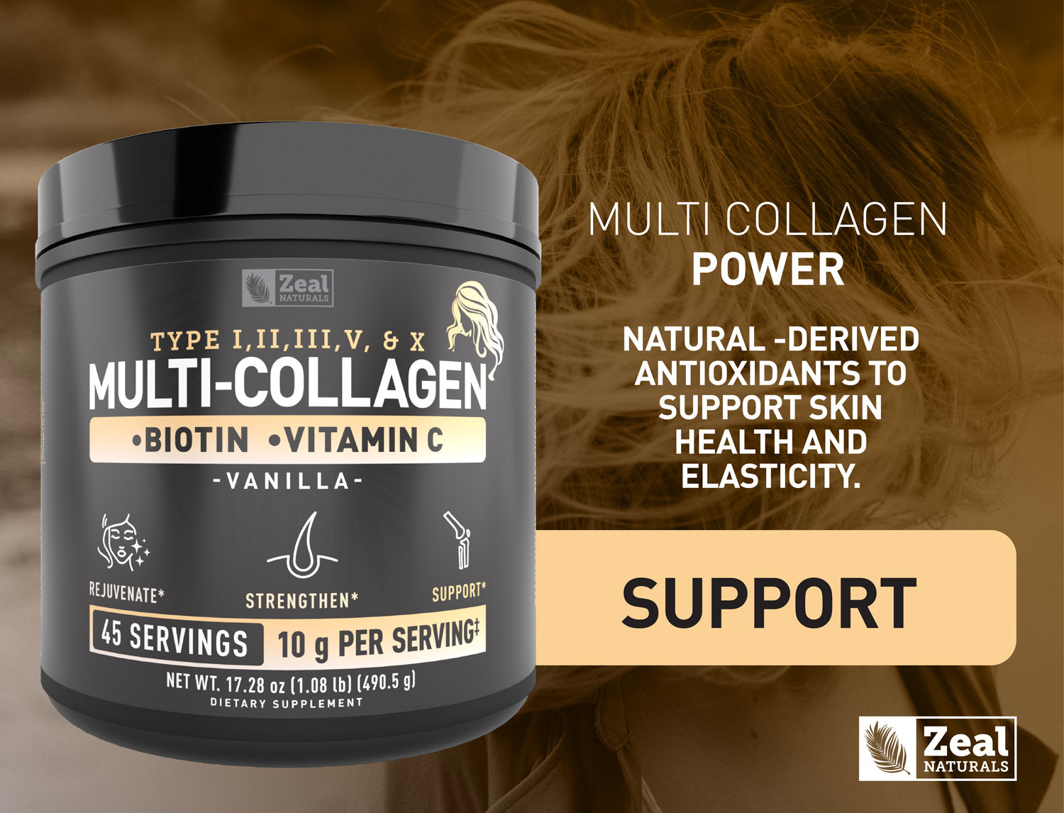 Premium Multi Collagen Peptides Powder