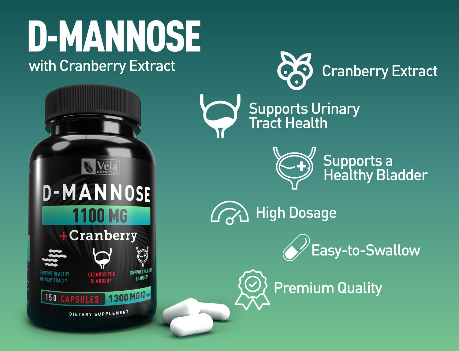 D-Mannose with Cranberry Extract