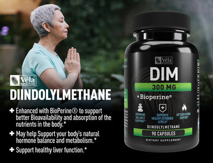 DIM (Diindolylmethane) Supplements + Bioperine®