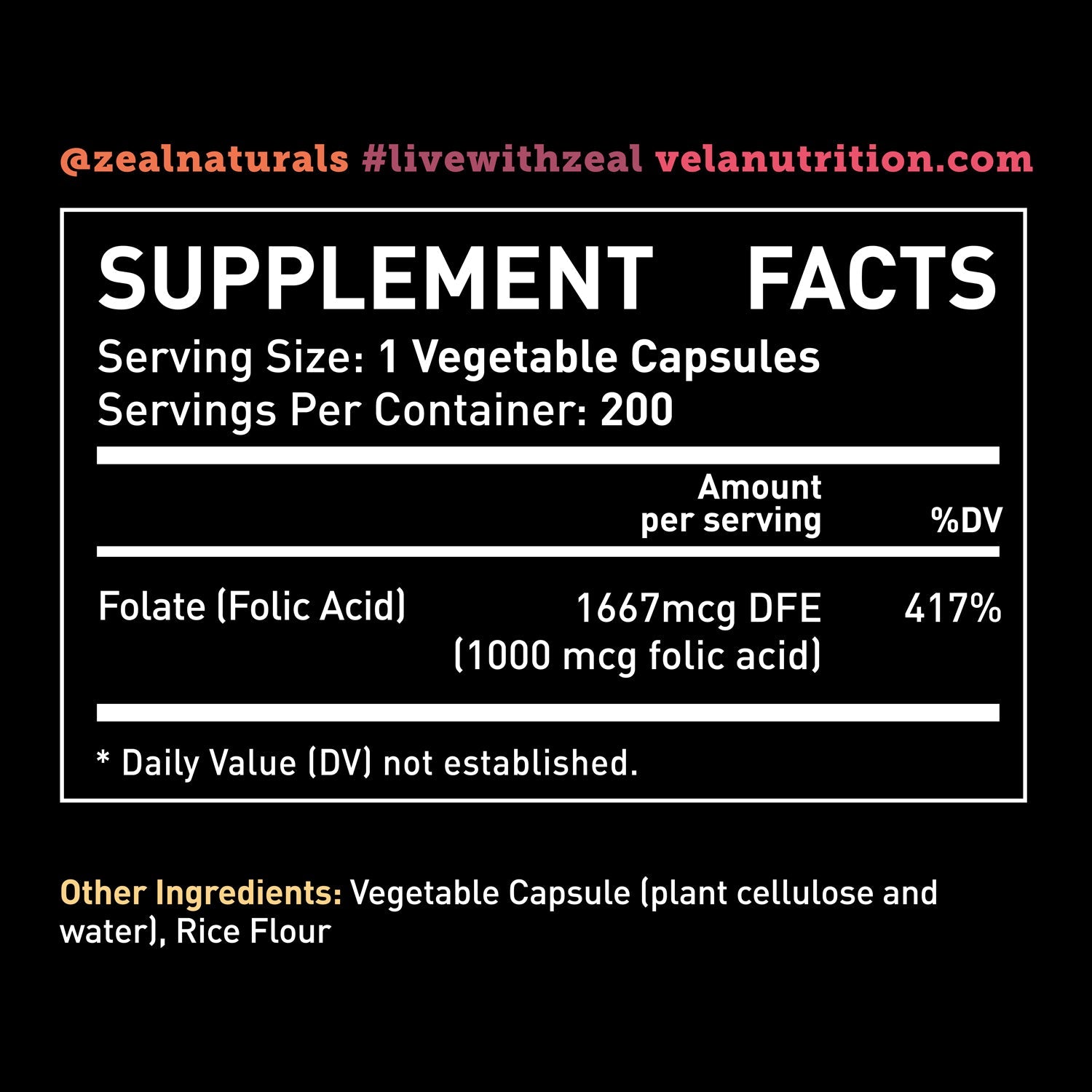 Folic Acid Supplement