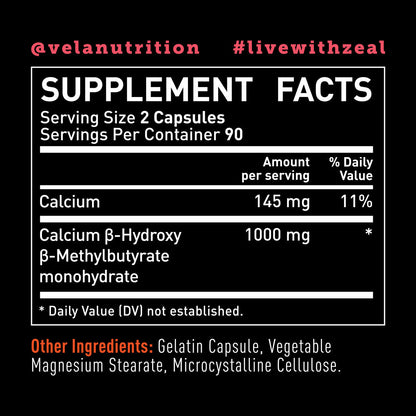 HMB (Hydroxymethylbutyrate) Capsules