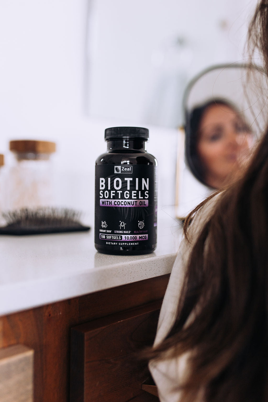 Biotin Softgels with Organic Coconut Oil