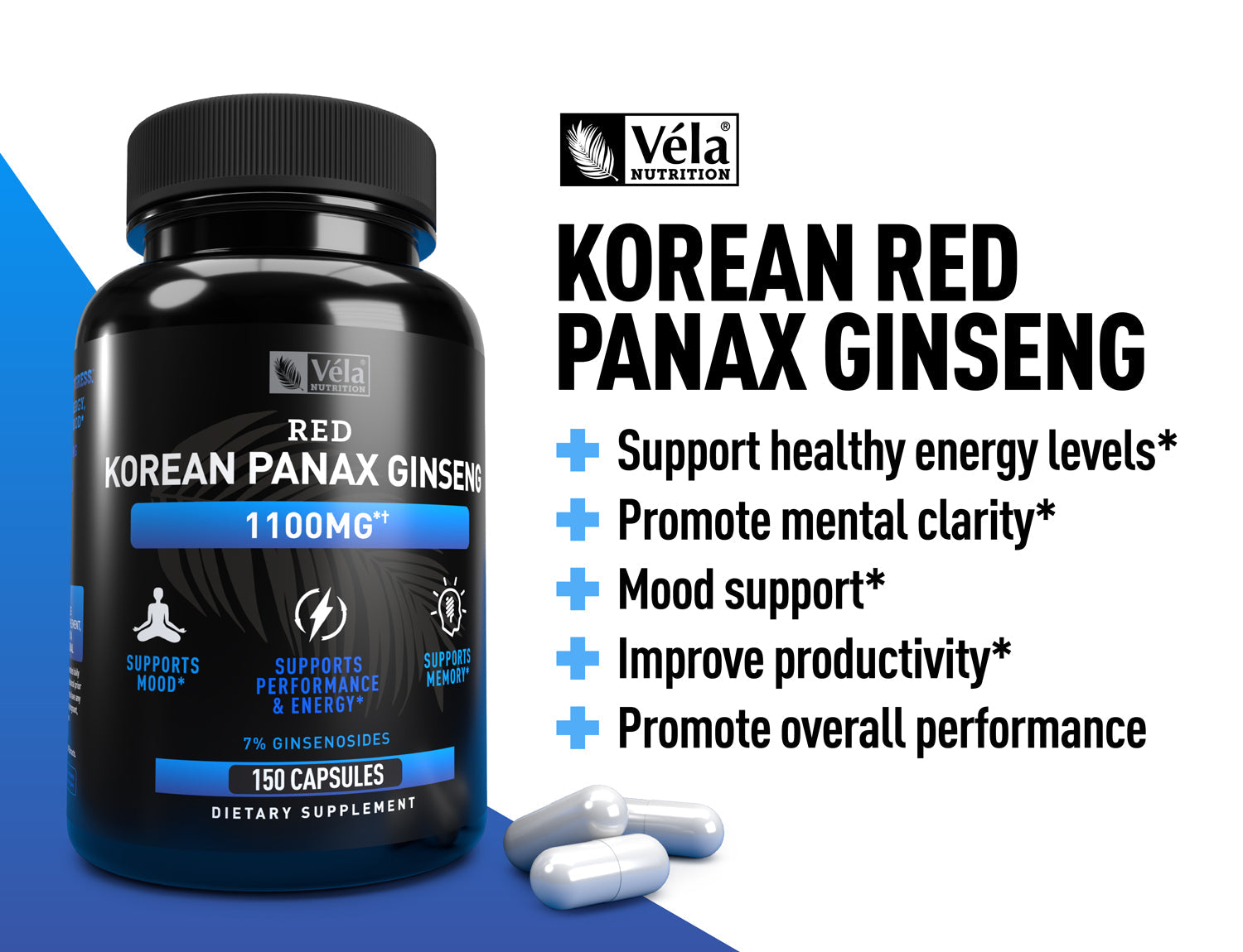 Red Korean Panax Ginseng Capsules