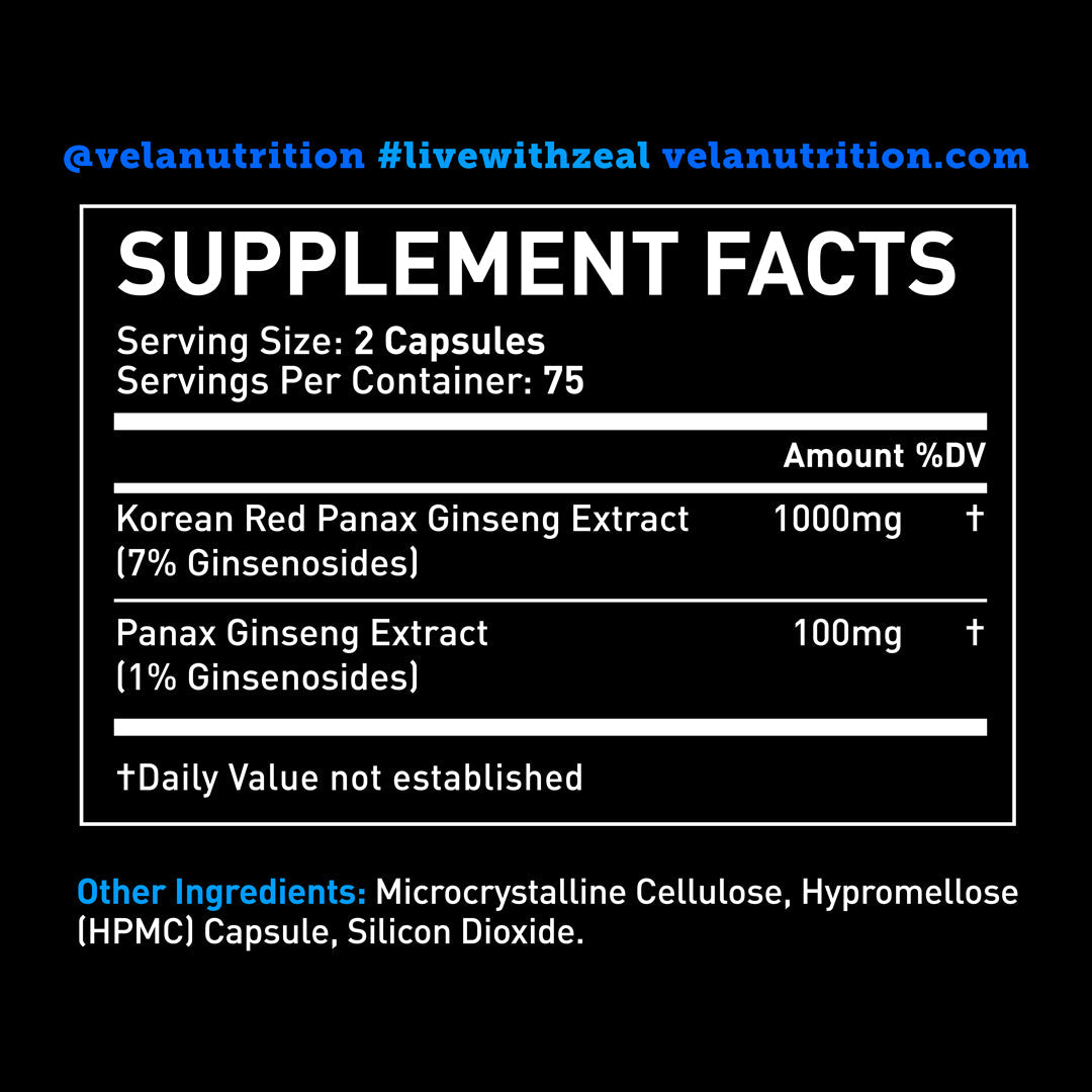 Red Korean Panax Ginseng Capsules