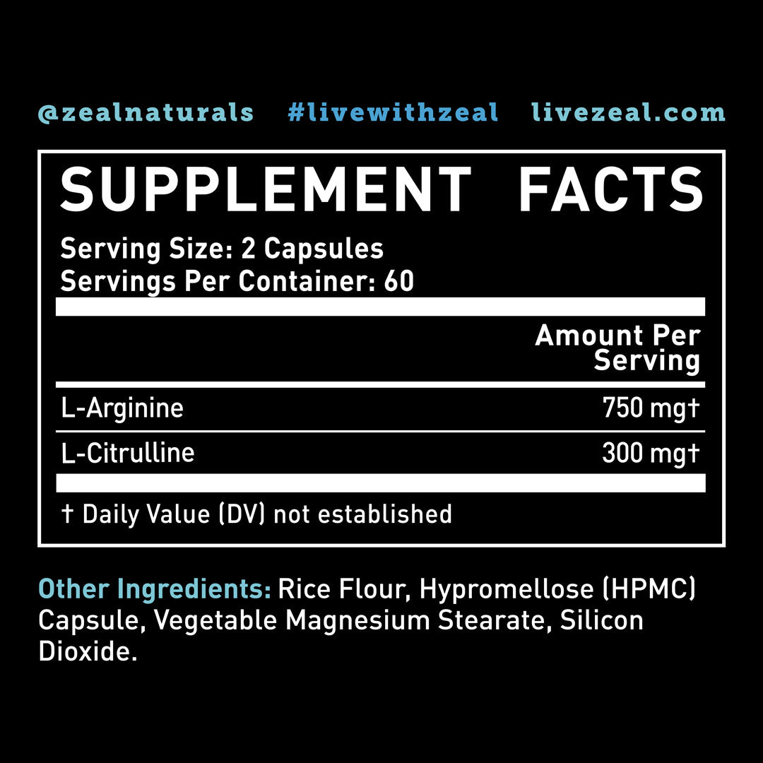 L-Arginine + L-Citrulline Capsules