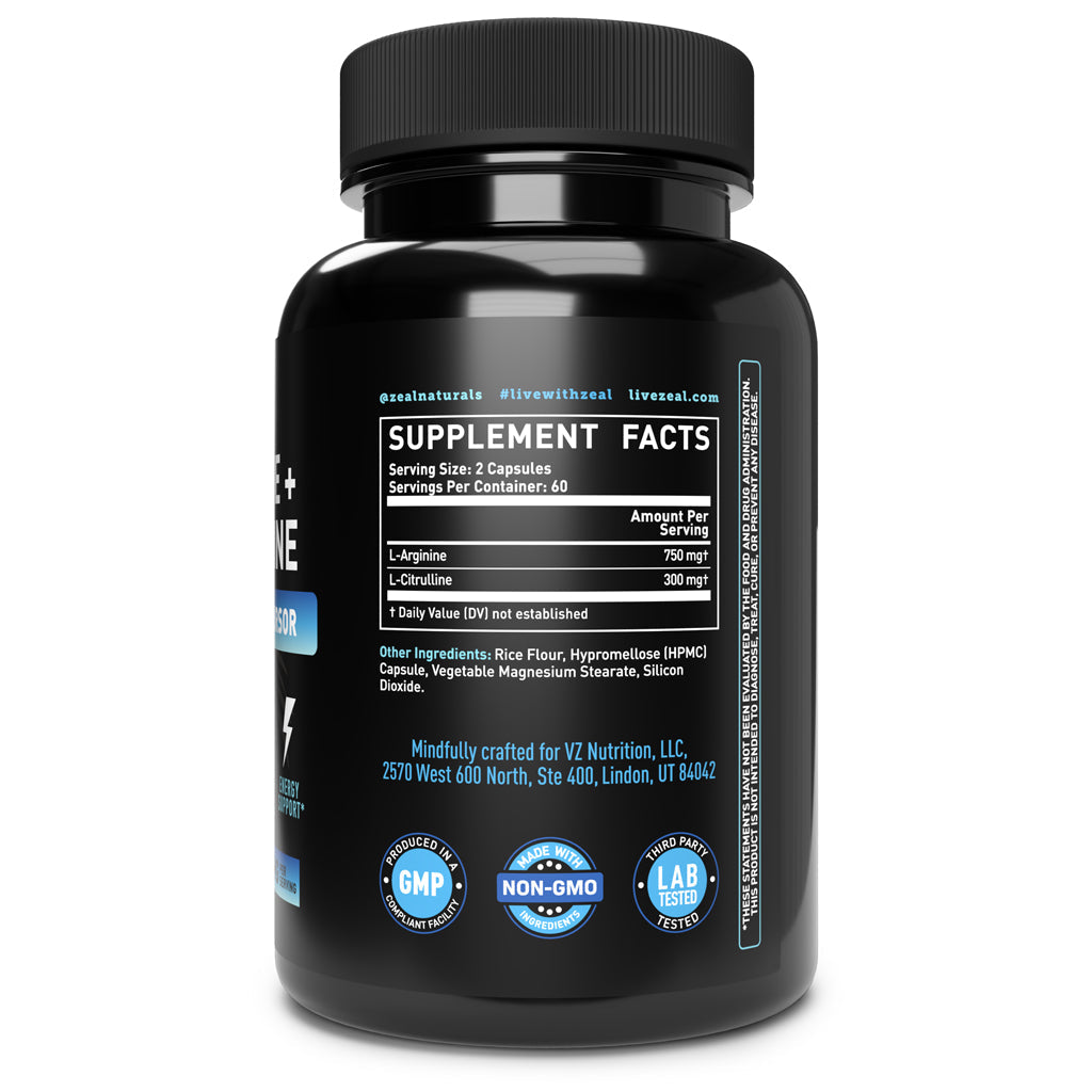 L-Arginine + L-Citrulline Capsules