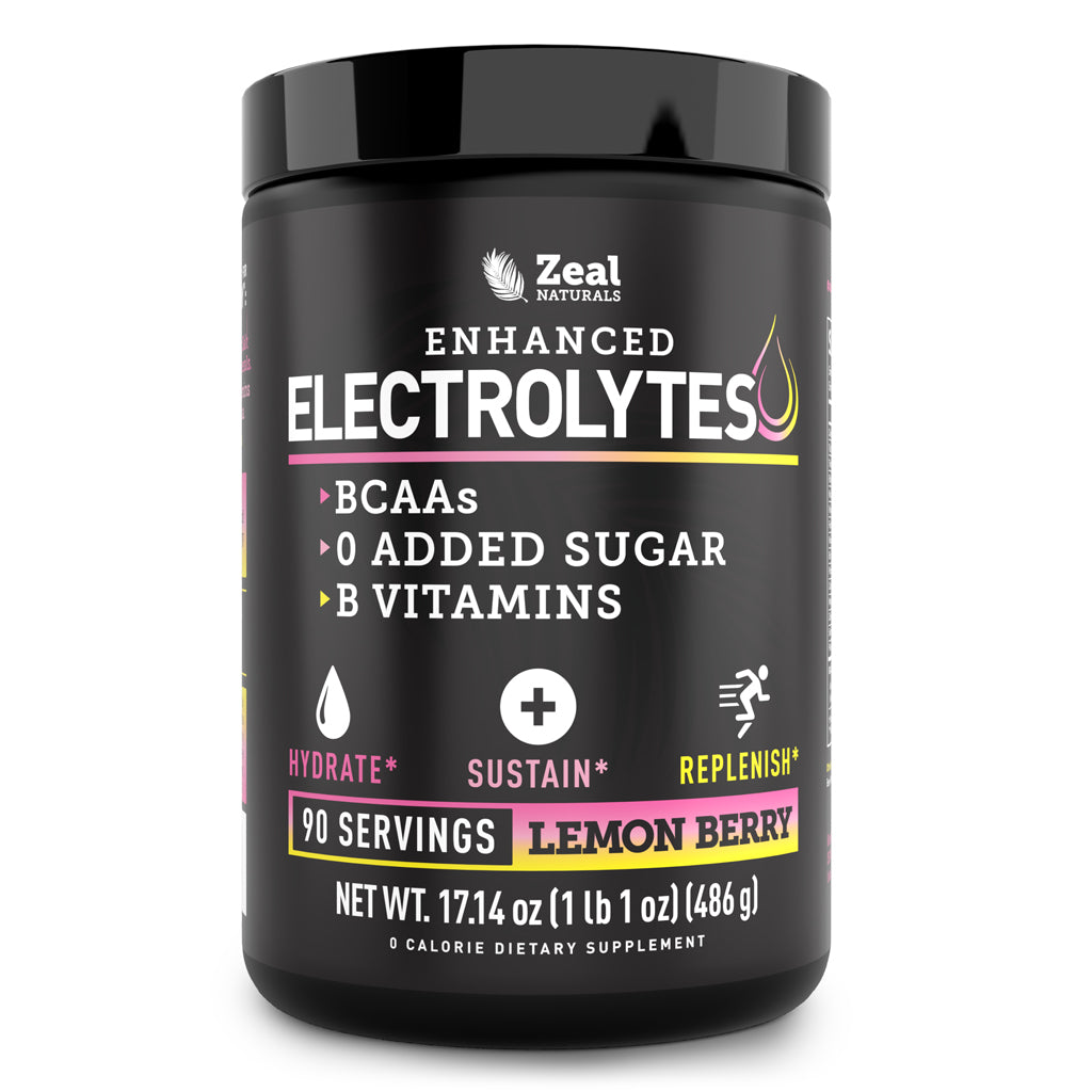 Zeal Naturals™ Enhanced Electrolytes Powder - Lemon Berry