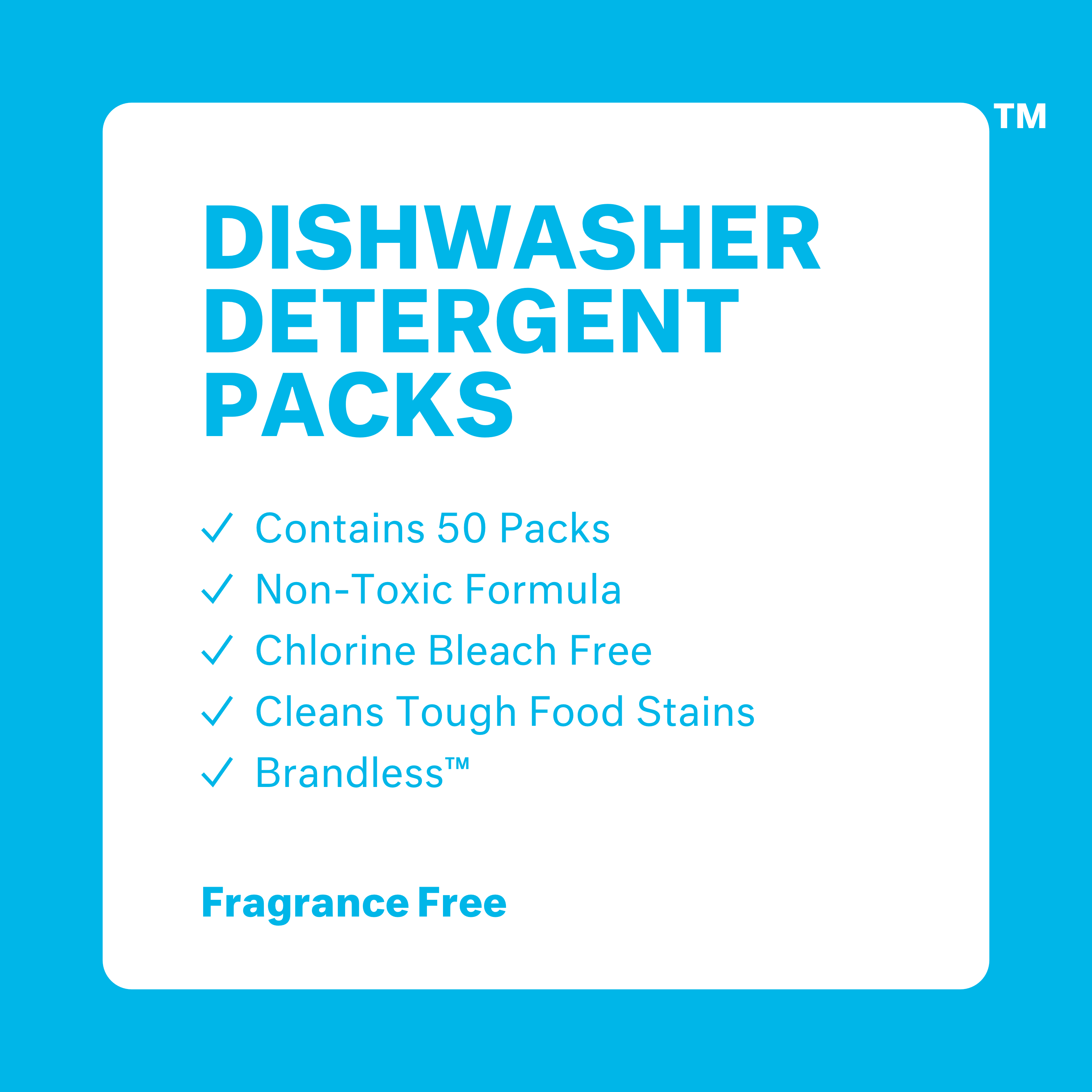 Dishwasher Detergent Packs